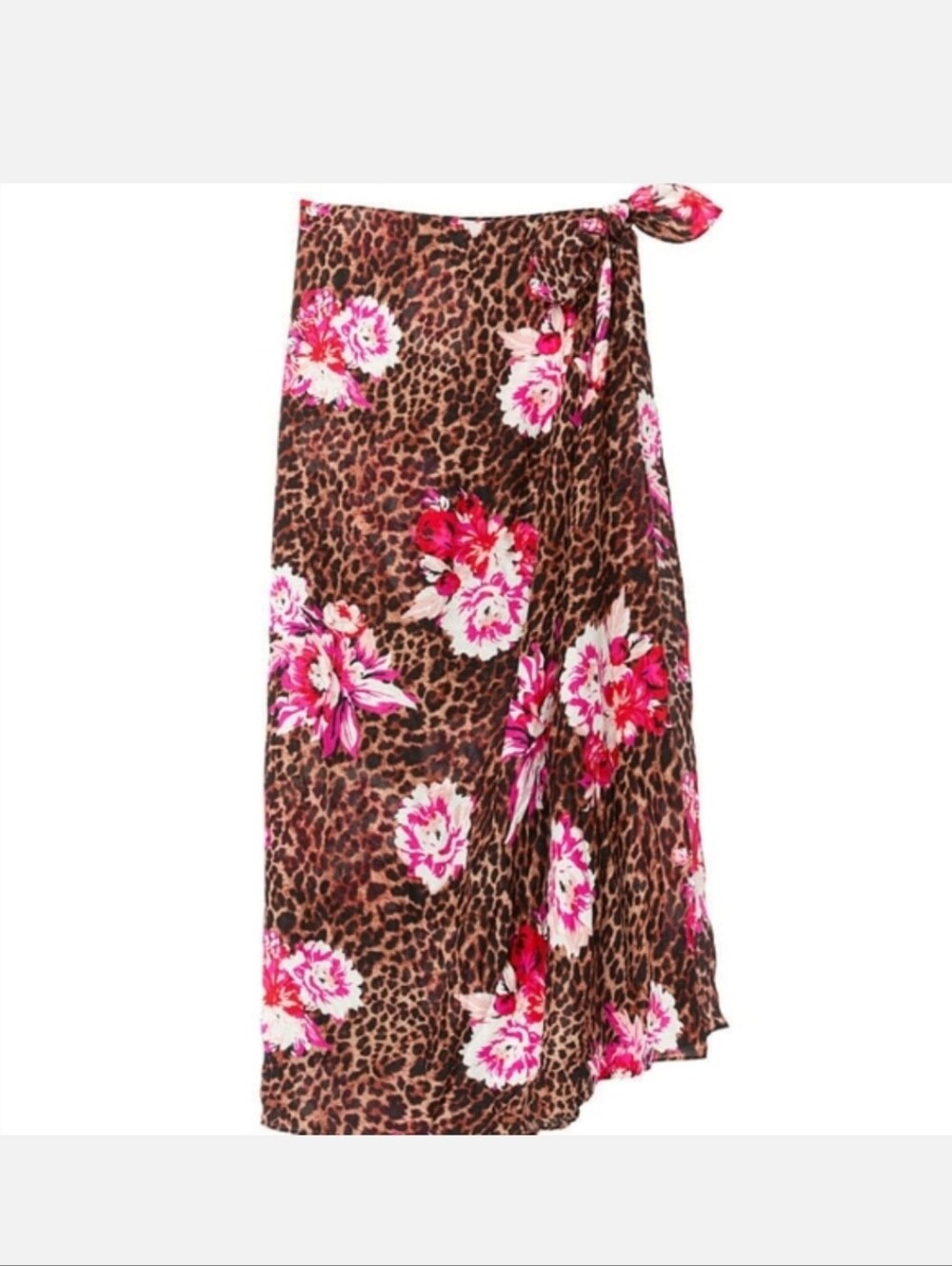 Victoria's secret sarong maxi side tie leopard swim cover-up ONE SIZE FITS MOST